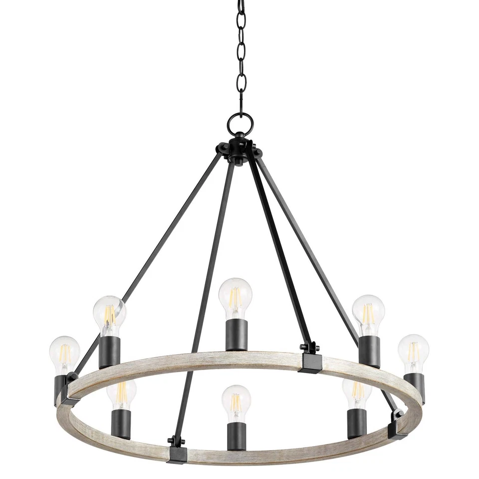 Кольцевая люстра Quorum International 64-8-41 Paxton 8 ламп 27 дюймов Вт - текстурированная - Изображение 1 из 1