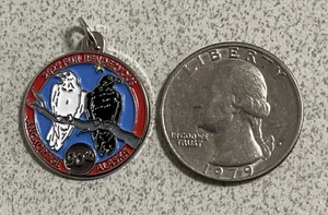 2025 Ankerplatz Alaska Pelz rondy RABEN Charm Anhänger Rendezvous 90. schwarz weiß - Bild 1 von 4