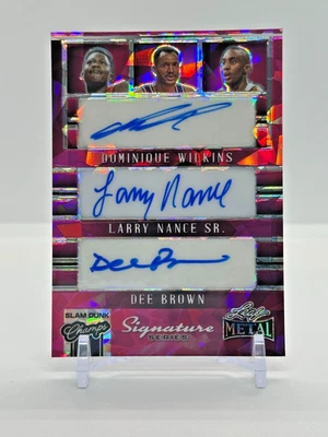 Dee Brown Nate Robinson 2024 Hoja Signature Serie 6 Dunk Champs Automático #1/1 SS-1 Foto 1 de 2