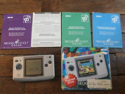 Console NEO GEO POCKET COLOR Platinum Silver en boîte (sans cache piles) - Photo 1/3