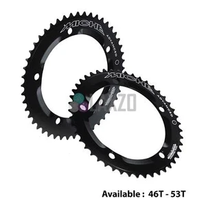 Miche Primato Chainrings Adv Pista 144 C/Ring Bike Bicycle Black 46T-53T - Picture 1 of 9