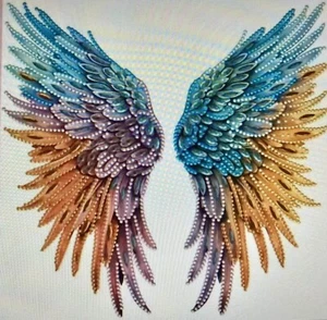 Artistic Angel Wings Diamond Painting of Craft Kit-Size 11.8x11.8 - Picture 1 of 2