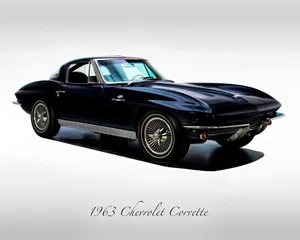 Oldtimer - 1963 Chevrolet Corvette - dunkelblau - Muscle Car - Bild 1 von 6