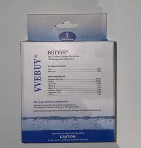 VVEBUY Spa Cartucho Mineral Stick Paquete de 3 varillas, Azul para Spas/Bañera de hidromasaje - Imagen 1 de 6