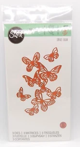 Sizzix Thinlit Metall Stanzschablonen 3 Stanzen Set 662516 Schmetterlinge NEU - Retired item - Bild 1 von 3