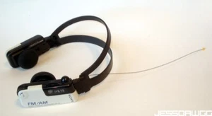 NOT WORKING FOR PARTS Sony FM/AM radio headphones SRF-R5 vintage receiver head - Picture 1 of 21