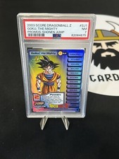 Goku, the Mighty 2003 Shonen Jump Promo #SJ1 DBZ TCG Limited Hi-Tech Foil PSA 7