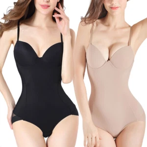 Women Compression Postpartum Shapewear Slimming Full Body Shaper BodySuit Girdle - Picture 1 of 35