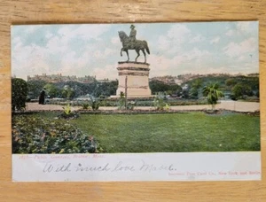 Postcard Public Gardens, Boston, MA. 1906 Horse Statue - Picture 1 of 2