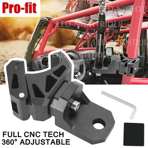 LED Whip Light Pro-fit Cage Clamp UTV Mounting Bracket For Polaris Ranger Can-Am - Picture 1 of 14