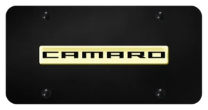 Chevrolet Camaro 3D Bar Logo Stainless Steel License Plate Official Licensed - Foto 1 di 6