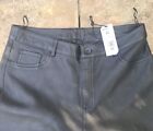 Superdry Astrid Black Leather Trousers New With Defect Size XL