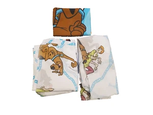 Vintage 1999 Scooby Doo & Shaggy flaches & montiertes Bettwäsche-Set zwei Kissenhülle - Bild 1 von 8