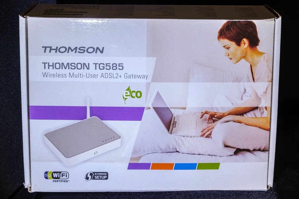 Modem THOMSON TG585 Wireless Multi-User ADSL2+ Gateway Bianco - Immagine 1 di 1