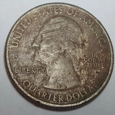 2014 D Great Sand Dunes ATB Improperly Annealed Planchet Error Coin - Image 1 of 2