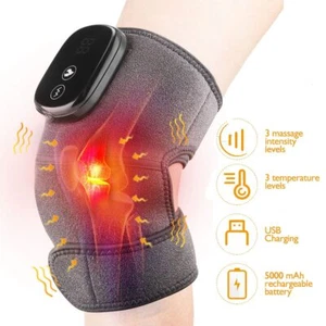Electric Heating Knee Massage Hot Compress Therapy Support Brace Protector - Picture 1 of 27