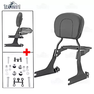 Passenger Backrest Sissy Bar Docking Hardware For Harley Dyna Fat Bob FXDF 10-17 - Foto 1 di 10