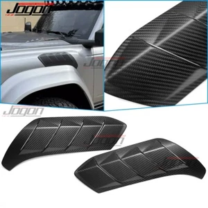 Side Marker Fender Air Wing Vent Trim For Ford Bronco Raptor 22-25 Matte Carbon - Foto 1 di 13