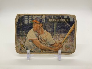 Thurman Tucker 1951 Bowman Rookie Card #222 Cleveland Indians PR Used