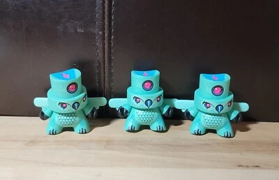 Kidrobot Fatcap Series 3 Devious Owl Hawk Graffiti Art Toy 3" Lot Of 3 Dunny - Image 1 of 4