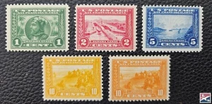 L/S US 1913 Panama Pacific Expo Scott 397 thru 400a Mint Set Lot 2a - Picture 1 of 2