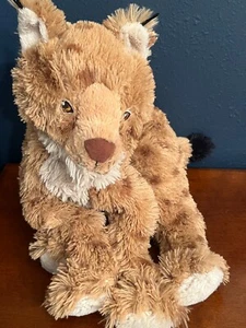 IKEA SKOGSDUVA Lynx/Orange Brown Soft Toy (24 ¾ ") EUC - Picture 1 of 7