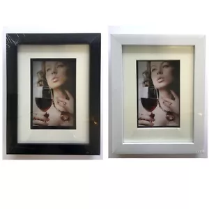3D Shadow Box Photo Frame Picture Frame 4"x 6" Black/White Art Craft Home Decor - Picture 1 of 3