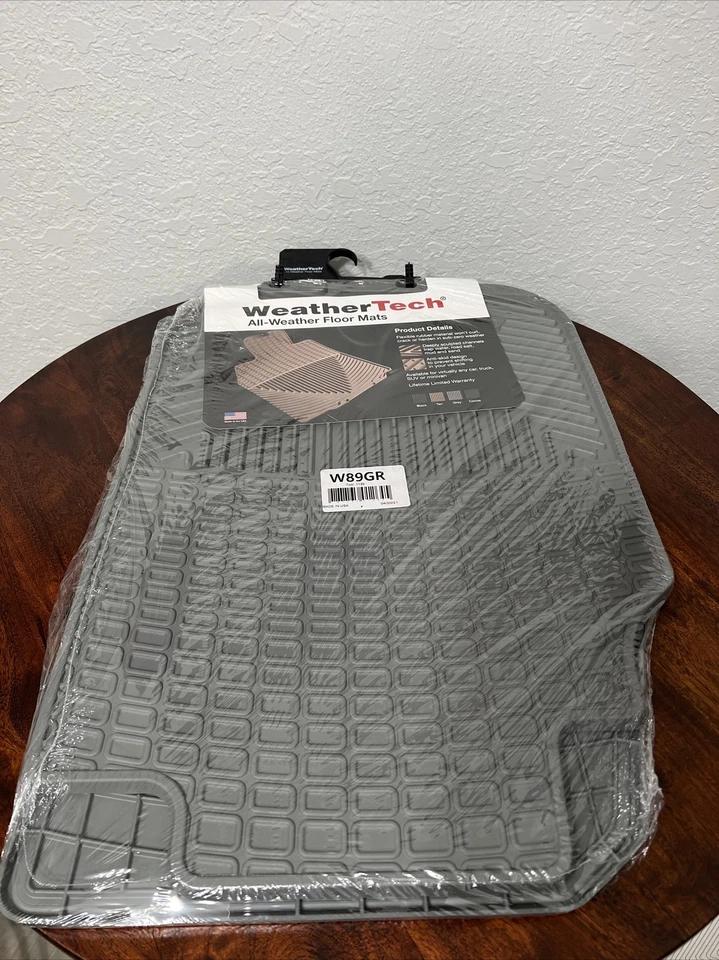 WeatherTech All-Weather Floor Mats for Chevy Malibu / Saturn Aura 1st Row Grey - Image 1 of 4