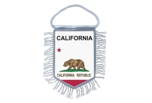 Mini Banner Flagge Wimpel Fenster Spiegel Autos Land Banner USA Staaten Kalifornien - Bild 1 von 1