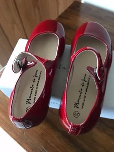 Red patent Manuela De Juan Mary Jane BNIB size 29 - Picture 1 of 7