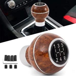 8mm/10mm/12mm 5 Speed Round Ball Manual Gear Stick Shift Knob Lever Shifter NEW - Picture 1 of 11