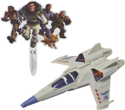 DecoPac Lightyear Самолет Космический корабль Топпер для Торта с Рабочими Лампами, Ракетой, Жужжанием - Изображение 1 из 4