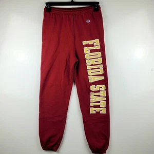 Champion Eco Fleece Florida State Sweatpants Woman's Small Garnet 24x28 Fleece - Picture 1 of 5