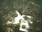 5 SHEETS OF CHOCOLATE MOULDS/MOLDS FOR HOME-MADE SWEETS - round/square/heart etc