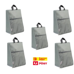 5PCS Portable Travel Zip Pouch Storage Shoe Bag Organizer Waterproof - two layer - Picture 1 of 9