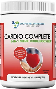 Cardio Complete - Heart Health Support Powder Supplement - 3-In-1 Nitric Oxide B - Picture 1 of 12