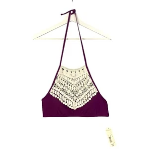 ARIZONA Neckholder Schwimmen Bikini Oberteil Damen Gr. M Häkel Kokett Fee Ätherisch NEU - Bild 1 von 8