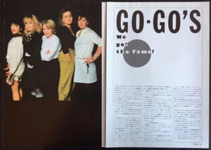 Go-Go's Belinda Carlisle Fun Boy Three Terry Hall 1982 CLIPPING JAPAN RO 11N 3P - Foto 1 di 3