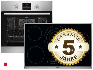 AEG BES332 Set Backofen BES33101ZM + Glaskeramikkochfeld HK854870XB - Bild 1 von 12