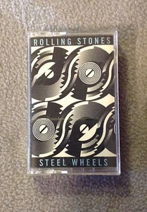ROLLING STONES -STEEL WHEELS -Audio Cassette Tape -1989 - Picture 1 of 5