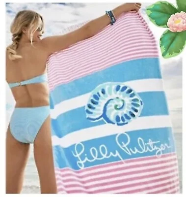 Lilly Pulitzer NWT Beach Towel “Soleil It On Me” Beautiful! Orig: $58 - Image 1 of 4