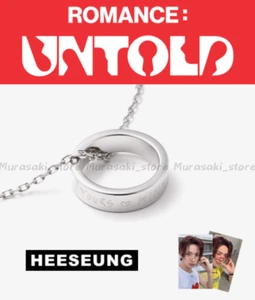 ENHYPEN HEESEUNG ROMANCE : UNTOLD RING NECKLACE PHOTOCARD SET NEW - Picture 1 of 10