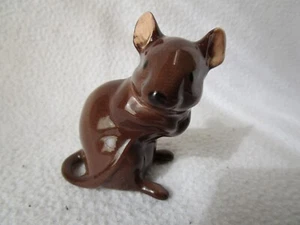 Beswick England kleine süße Maus Mäuschen braun sitzend fein gearbeitet 7x4,5x4 - Picture 1 of 7