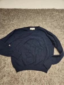 Peruvian Connection Medium Women's Navy Blue Sweater 100% Alpaca - Picture 1 of 5