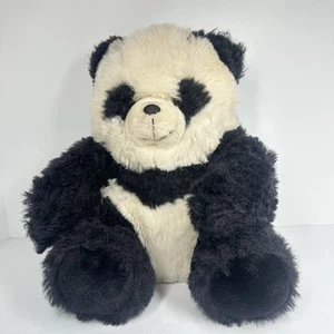 Vintage Panda Bär weiches Plüschtier 11 Zoll Stofftier - Bild 1 von 11