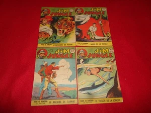 BD RECIT COMPLET LOT DE 4 JIM LA JUNGLE N° 23 à 41 / ED SAGE EO 1951 1952 - Imagen 1 de 2