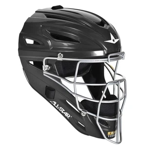 All-Star System Seven Youth Baseball Catcher's Helmet - Black - Picture 1 of 1