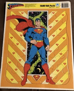 Superman Frame-Tray Puzzle New Sealed Golden 1989 DC Comics Ages 3-7 - Picture 1 of 1