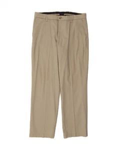 Pantalones informales rectos calce clásico DOCKERS para hombre W34 L31 beige algodón DD06 - Imagen 1 de 4