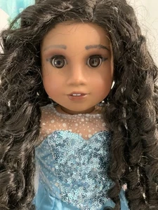 American Girl Puppe Truly Me #46 im Ruhestand Afroamerikanisch lockiges Haar angepasst - Bild 1 von 19